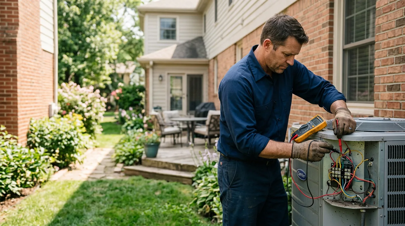 HVAC technician working near Grampian, PA
